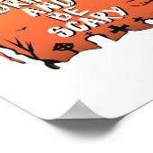 Eat Drink And Be Scary Halloween Design Creative S Poster (Ecke)