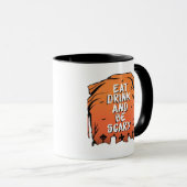 Eat Drink And Be Scary Halloween Design Creative S Tasse (VorderseiteRechts)