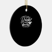 Eat Drink And Be Scary Halloween Design Keramik Ornament (Rechts)