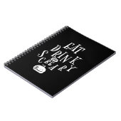 Eat Drink And Be Scary Halloween Funny  Notizblock (Linke Seite)