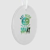 Eat Drink And Be Scary Halloween Light Ornament (Vorderseite)