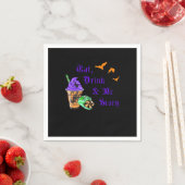 Eat Drink And Be Scary Halloween Minimal Clean Serviette (Beispiel)