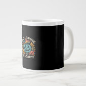 Eat Drink And Be Scary Halloween Party Funny Trend Jumbo-Tasse (Vorderseite Rechts)