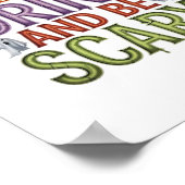 Eat Drink And Be Scary Halloween Party Spooky Desi Poster (Ecke)