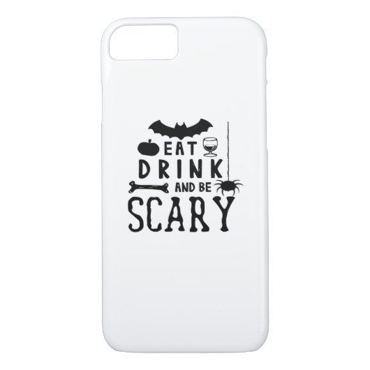 Eat Drink And Be Scary Halloween Quote Case-Mate iPhone Hülle (Rückseite)