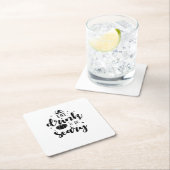 Eat Drink And Be Scary Halloween Rechteckiger Pappuntersetzer (Vor Ort)