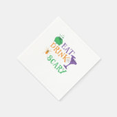 Eat Drink And Be Scary Halloween Serviette (Ecke)