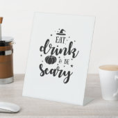 Eat Drink And Be Scary Halloween Sockelschild (In SItu)