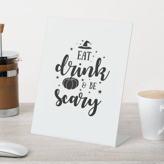 Eat Drink And Be Scary Halloween Sockelschild (In SItu)