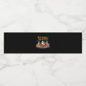 Eat Drink And Be Scary Halloween Spooky Fun For Ha Wasserflaschenetikett (Einzelnes Label)