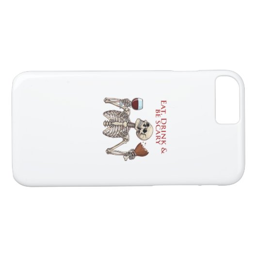 Eat Drink And Be Scary Minimal Clean Case-Mate iPhone Hülle (Rückseite (Horizontal))