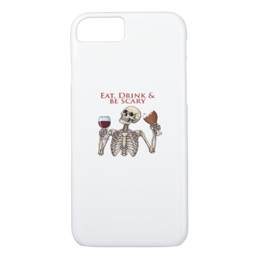 Eat Drink And Be Scary Minimal Clean Case-Mate iPhone Hülle (Rückseite)