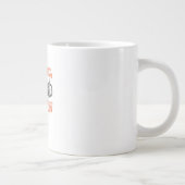 Eat Drink And Be Scary Minimal Quote Jumbo-Tasse (Rechts)