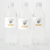 Eat Drink And Be Scary Reaper Minimal Clean Wasserflaschenetikett (Flaschen)