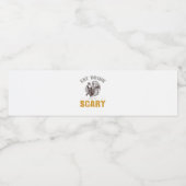 Eat Drink And Be Scary Reaper Minimal Clean Wasserflaschenetikett (Einzelnes Label)