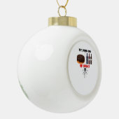 Eat Drink And Be Scary Retro Classic Keramik Kugel-Ornament (Links)