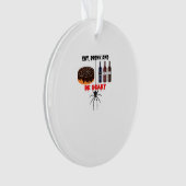 Eat Drink And Be Scary Retro Classic Ornament (Vorderseite)