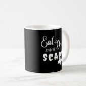 Eat Drink And Be Scary Retro Graphic Kaffeetasse (VorderseiteRechts)