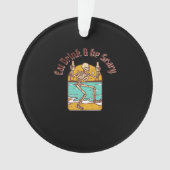 Eat Drink And Be Scary Simple Clean Ornament (Vorderseite)