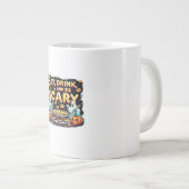 Eat Drink And Be Scary Spooky Bakery Halloween Coo Jumbo-Tasse (Vorderseite Rechts)