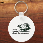 Eat Drink And Be Scary Spooky Club Cool Unique Schlüsselanhänger (Vorderseite)