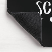 Eat Drink And Be Scary Spooky Halloween Skull Mousepad (Ecke)