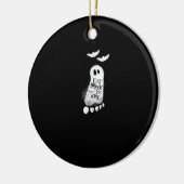Eat Drink And Be Scary Trendy Graphic Keramik Ornament (Links)