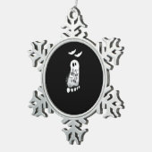 Eat Drink And Be Scary Trendy Graphic Schneeflocken Zinn-Ornament (Rechts)