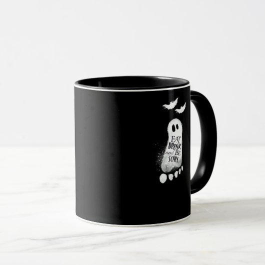 Eat Drink And Be Scary Trendy Graphic Tasse (VorderseiteRechts)