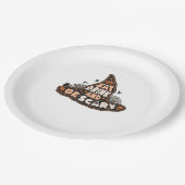 Eat Drink And Be Scary Witch Only Halloween Gift F Pappteller (Schrägansicht)