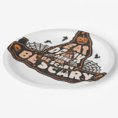 Eat Drink And Be Scary Witch Only Halloween Gift F Pappteller (Schrägansicht)