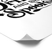 Eat Drink And Be Spooky Retro Classic Poster (Ecke)