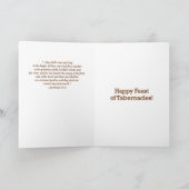 Eat, Drink & Be Holy Feast of Tabernacles Card Karte (Innenseite)