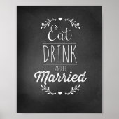 Eat, Drink & Be Married 8x10 Poster (Vorne)