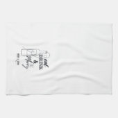Eat, Drink & Be Merry Custom Name Kitchen Towel Geschirrtuch (Horizontal)