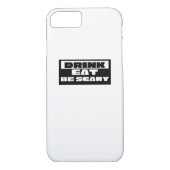 Eat Drink Be Scary Funny Trendy Case-Mate iPhone Hülle (Rückseite)