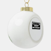 Eat Drink Be Scary Funny Trendy Keramik Kugel-Ornament (Links)