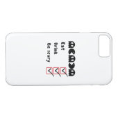 Eat Drink Be Scary Minimal Clean Case-Mate iPhone Hülle (Rückseite (Horizontal))