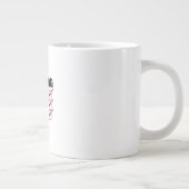Eat Drink Be Scary Minimal Clean Jumbo-Tasse (Rechts)