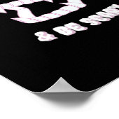 Eat Drink Be Scary Vampire Minimalist Poster (Ecke)