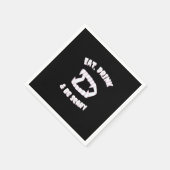 Eat Drink Be Scary Vampire Minimalist Style Serviette (Ecke)