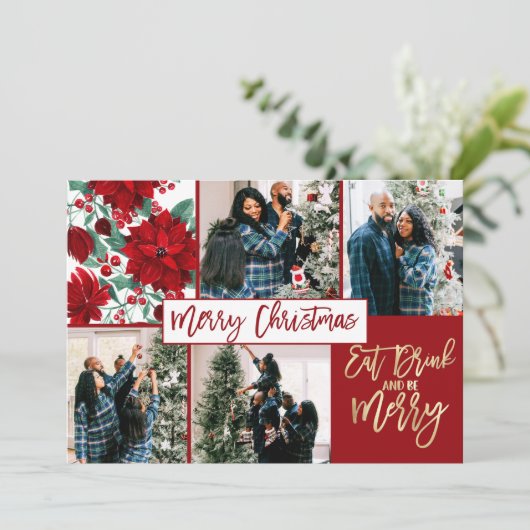 Eat Drink Frohe Weihnachten Poinsettia Blumenkohl (Stehend Vorderseite)