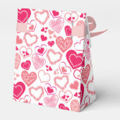 "Eat, Drink & Love" Valentine's Day Bridal Shower Geschenkschachtel (Rückseite)