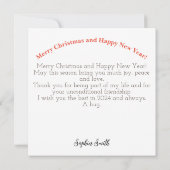Eat Drink & Merry Christmas Card (Rückseite)