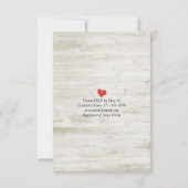 EAT Drink Party Rustikale Blumenstrauß Hochzeit Einladung (Rückseite)