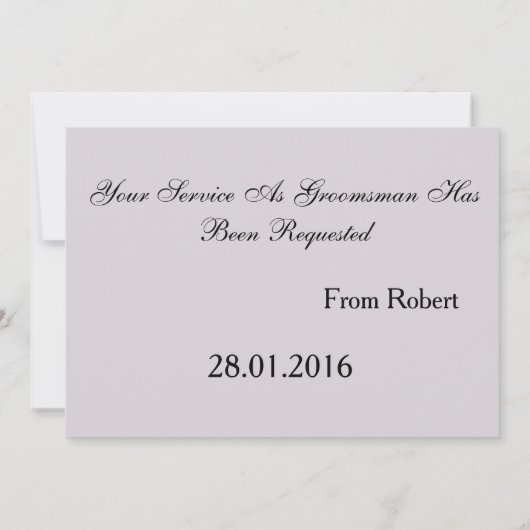 Eat Drink & Suitup Red Werden Sie mein Bestman Inv Einladung (Rückseite)