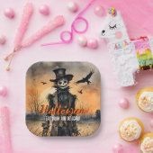 Eat Drink und Beängstigende Scarecrow Pappteller (Party)