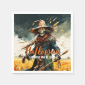 Eat Drink und Beängstigende Scarecrow Serviette (Vorderseite)