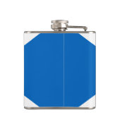 Eat Drink und Toast Robbie Burns Schottische Flagg Flachmann (Rückseite)