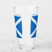 Eat Drink und Toast Robbie Burns Schottische Flagg Glas (Links)